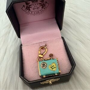 Authentic Juicy Couture Blue Suitcase Charm